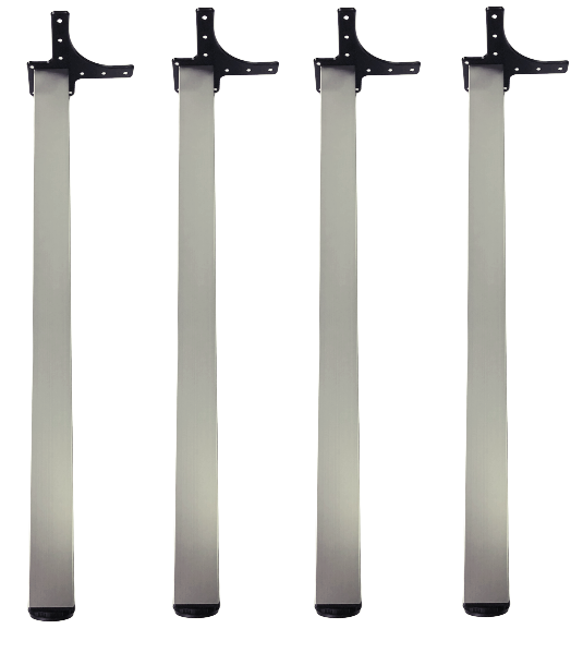 Picior pentru masa cu profil patrat 50x50 mm, finisaj nichel satinat, H:710, set 4 bucati [2]