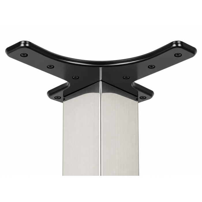 Picior pentru masă cu profil pătrat 50x50 mm, finisaj nichel satinat, H:710, set 4 bucăți [2]