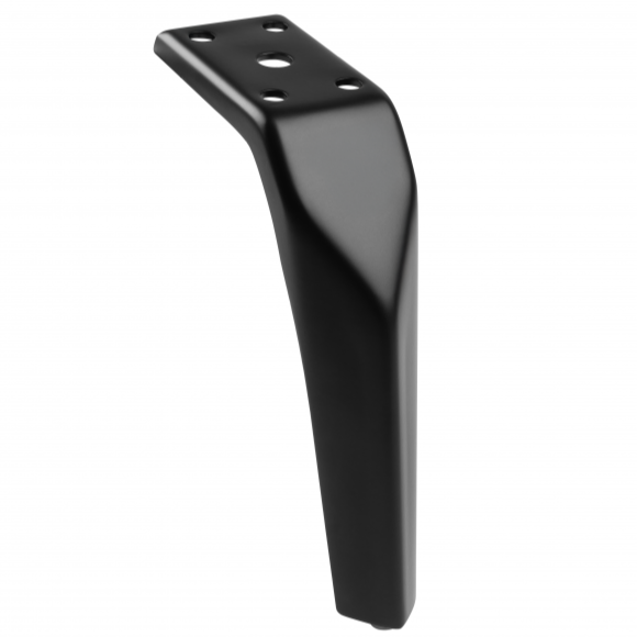 Picior pentru mobilier Form, finisaj negru mat GT, H:150 mm [1]