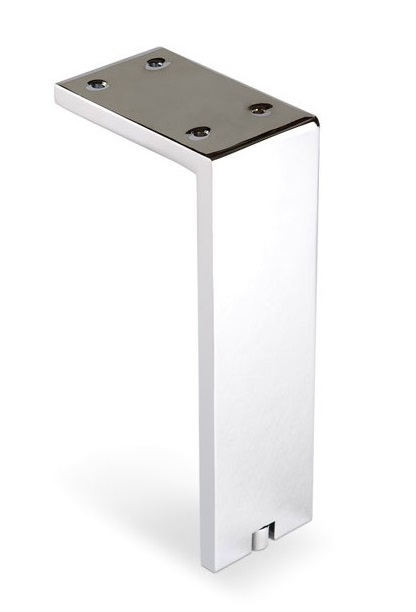 Picior pentru mobilier reglabil, Fonda, H:100 mm, finisaj crom lucios [7]