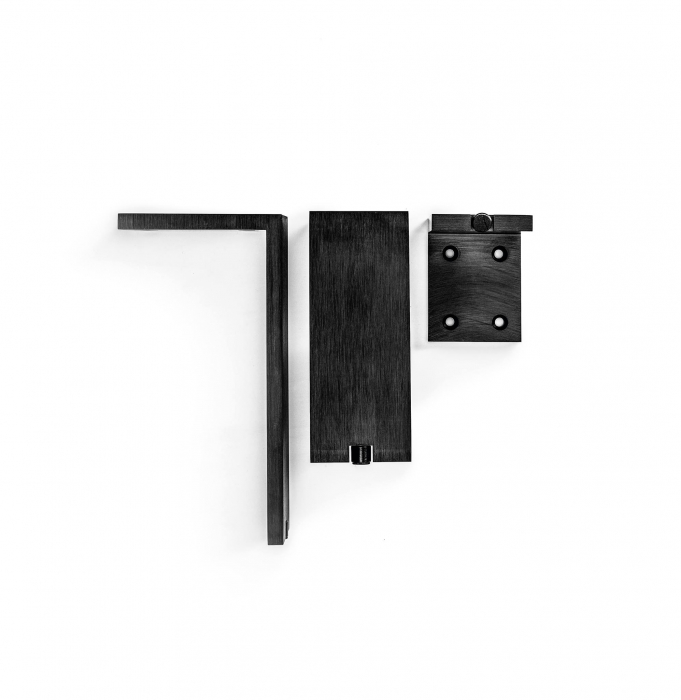 Picior pentru mobilier reglabil, Fonda, H:100 mm, finisaj negru periat [2]