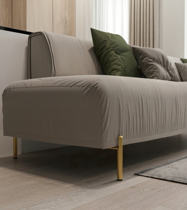 Picior pentru mobilier Ronda, finisaj auriu periat GT, H:150 mm [3]