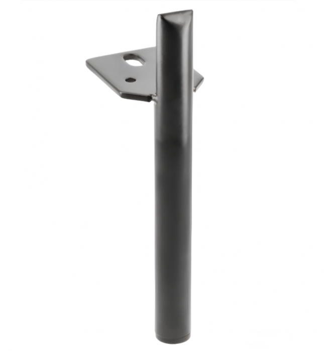Picior pentru mobilier Ronda, finisaj negru mat GT, H:180 mm [1]