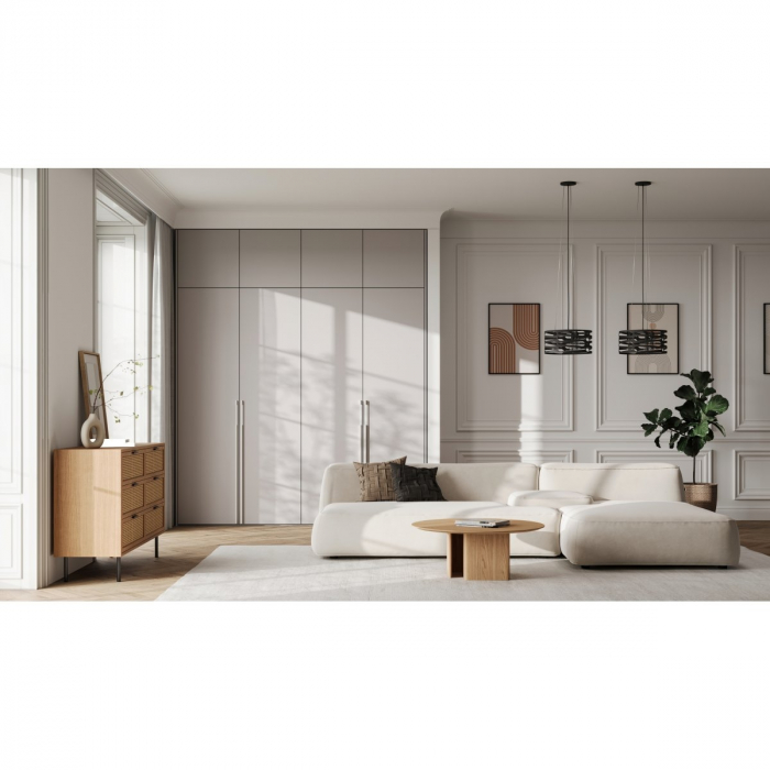Picior pentru mobilier Ronda Simplu, finisaj negru mat GT, H:180 mm [3]