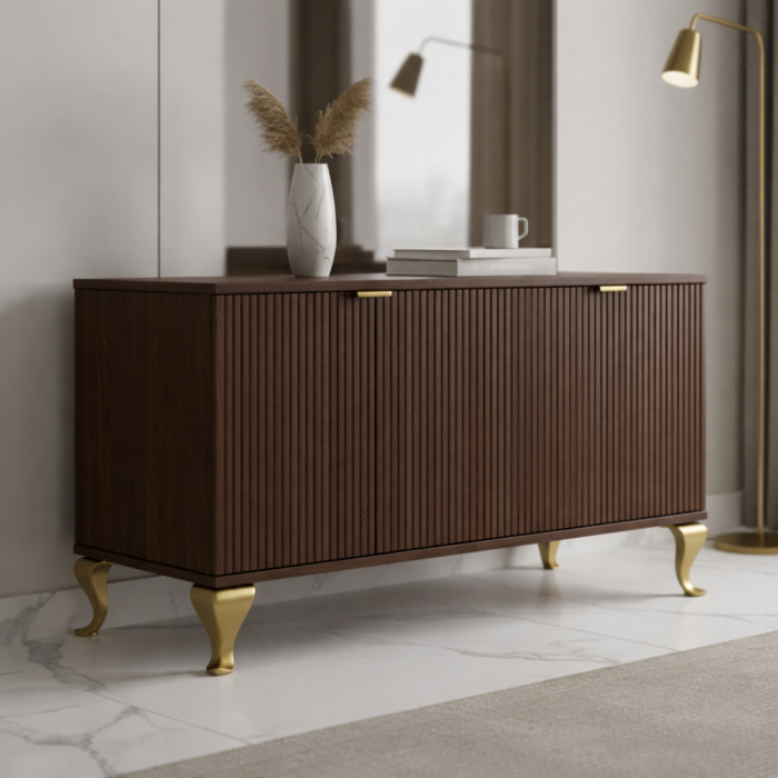 Picior pentru mobilier Sigma, finisaj auriu, H:150 mm [4]