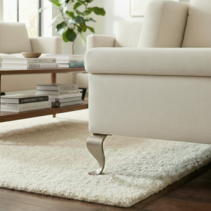 Picior pentru mobilier Sigma, finisaj nichel satin, H:150 mm [3]