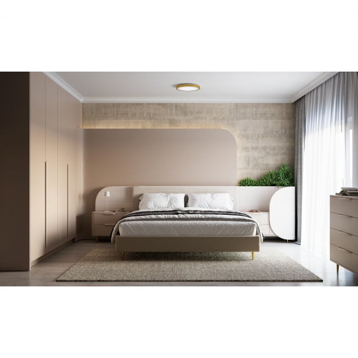 Picior pentru mobilier Spire, finisaj auriu periat GT, H:130 mm [5]