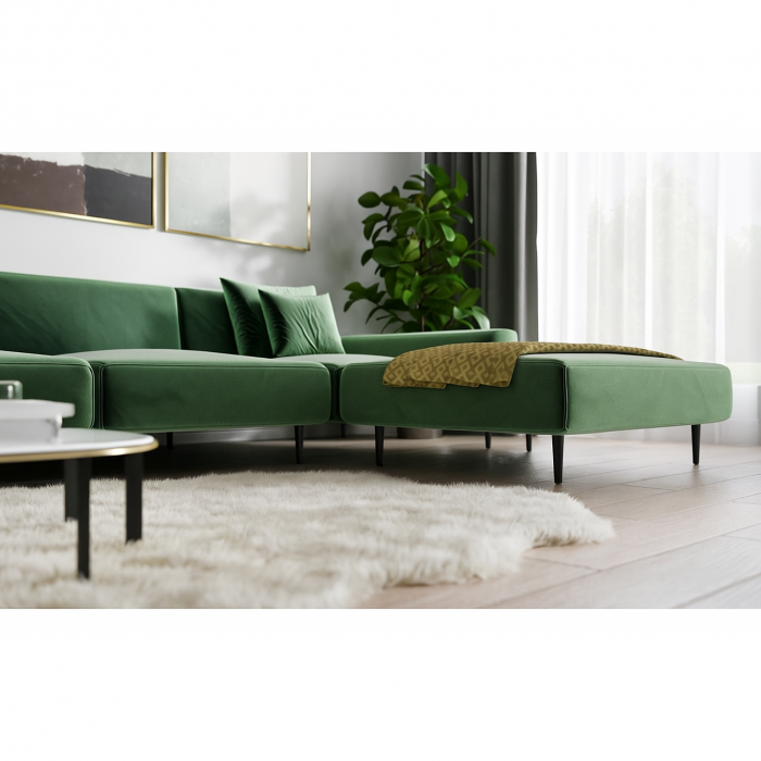 Picior pentru mobilier Spire, finisaj negru mat GT, H:130 mm [3]