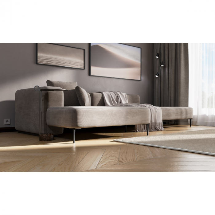 Picior pentru mobilier Square, finisaj negru mat GT, H:150 mm [2]