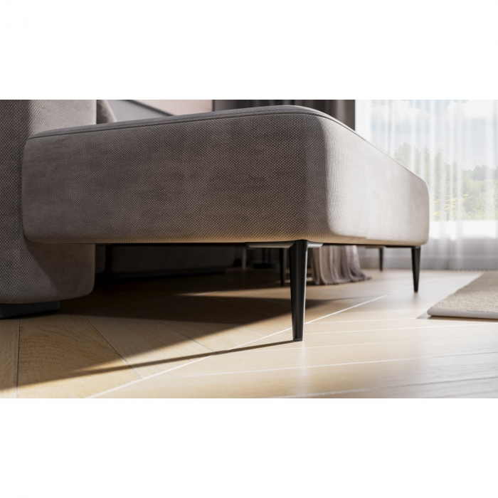 Picior pentru mobilier Square, finisaj negru mat GT, H:150 mm [3]