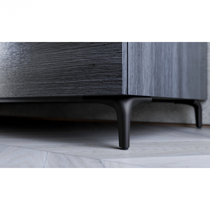 Picior pentru mobilier Stabilis, finisaj negru mat GT, H:120 mm [2]
