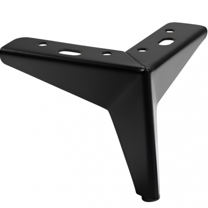 Picior pentru mobilier Star, finisaj negru mat GT, H:105 mm [1]