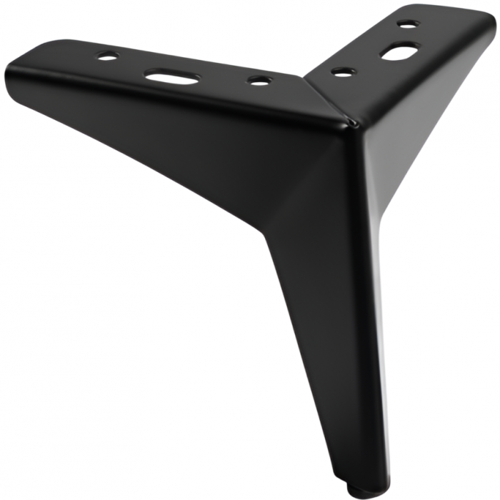Picior pentru mobilier Star, finisaj negru mat GT, H:135 mm [1]