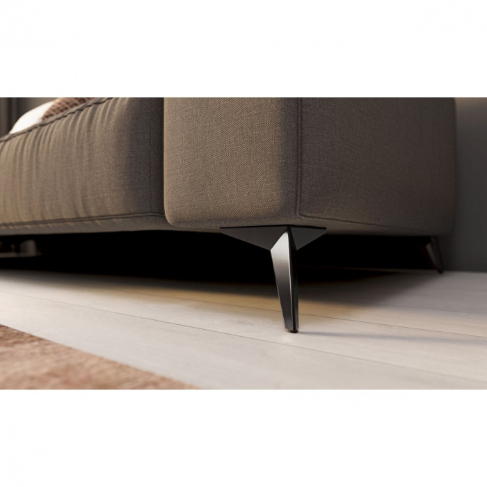 Picior pentru mobilier Star, finisaj negru mat GT, H:135 mm [4]