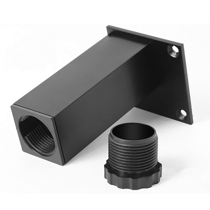 Picior reglabil pentru mobilier, finisaj negru mat, H:100 mm [6]