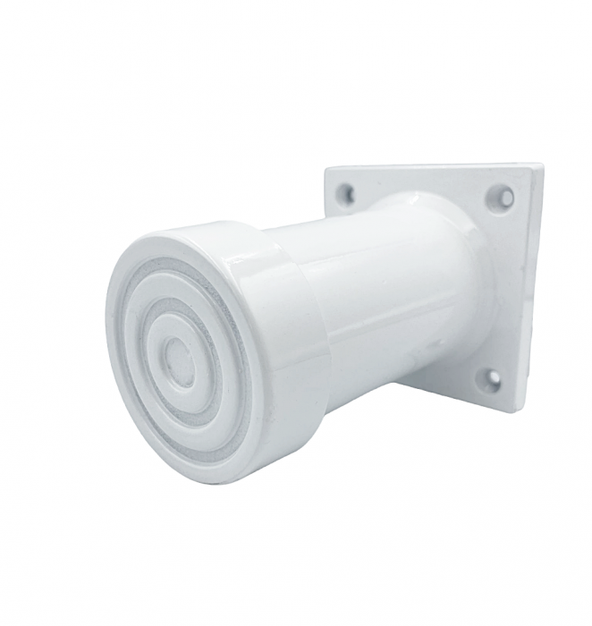 Picior SDF cilindric reglabil pentru mobilier, finisaj alb, H:100 mm [4]