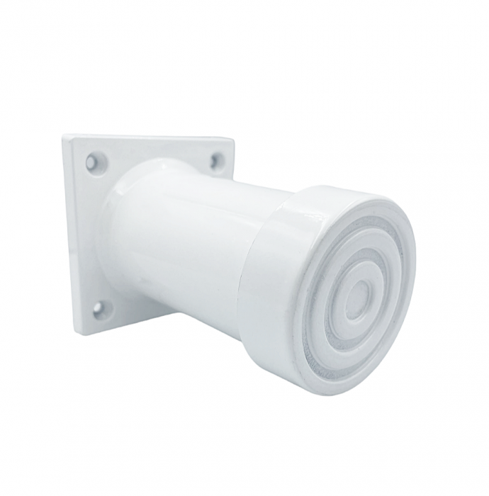 Picior SDF cilindric reglabil pentru mobilier, finisaj alb, H:100 mm [3]