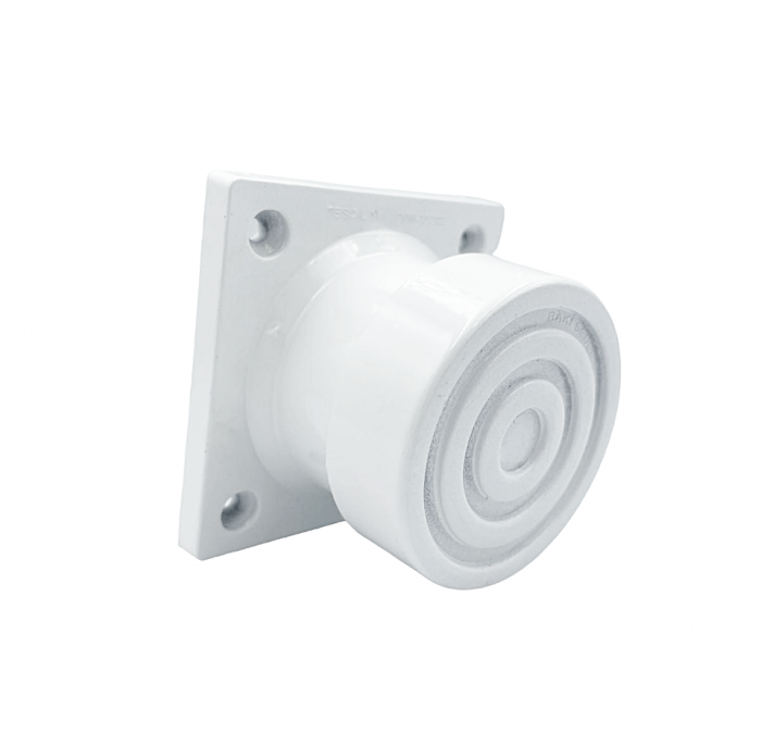 Picior SDF cilindric reglabil pentru mobilier, finisaj alb, H:50 mm [3]