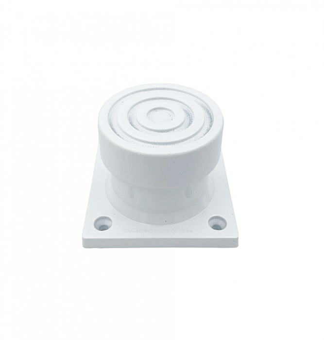 Picior SDF cilindric reglabil pentru mobilier, finisaj alb, H:50 mm [5]