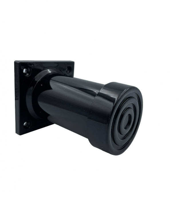 Picior SDF cilindric reglabil pentru mobilier, finisaj negru, H:100 mm [3]