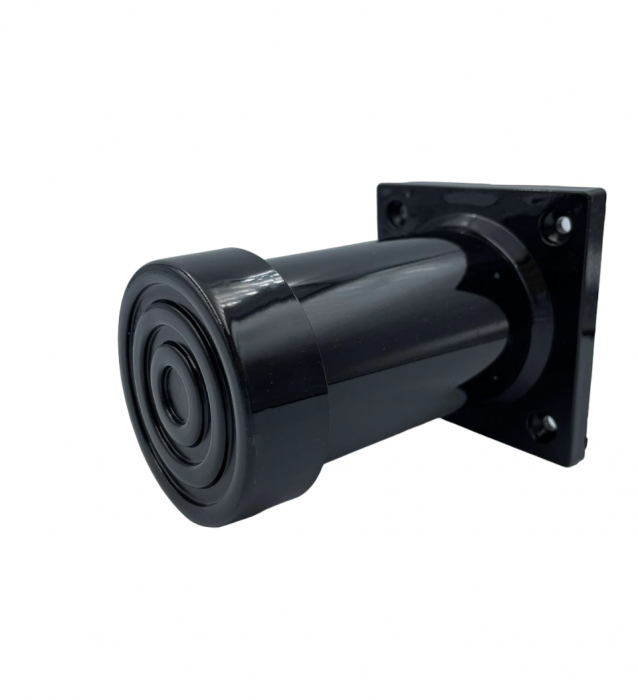 Picior SDF cilindric reglabil pentru mobilier, finisaj negru, H:100 mm [4]