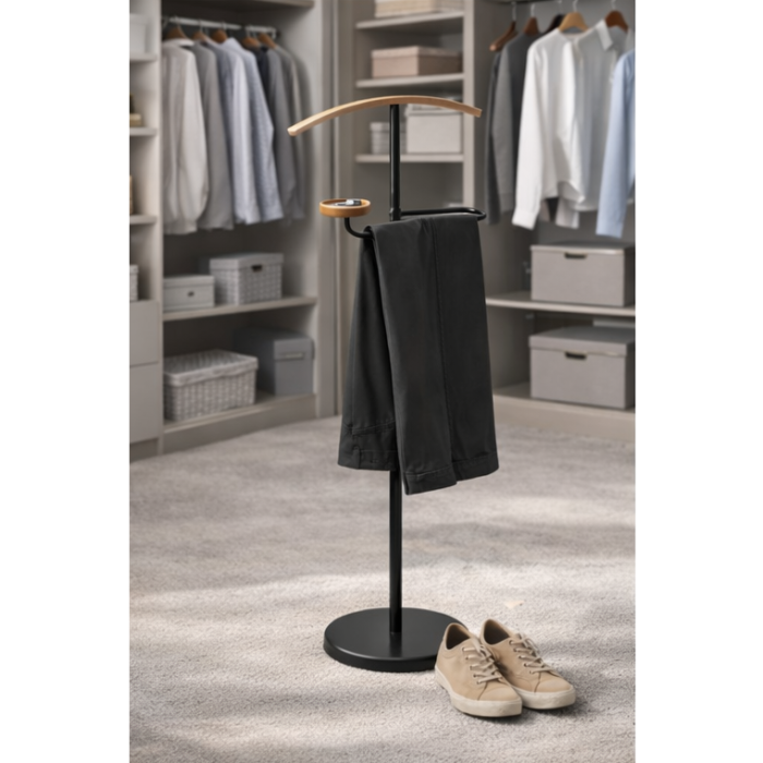 Portmantou Albin, finisaj negru/fag, 450x290x1050 mm [4]