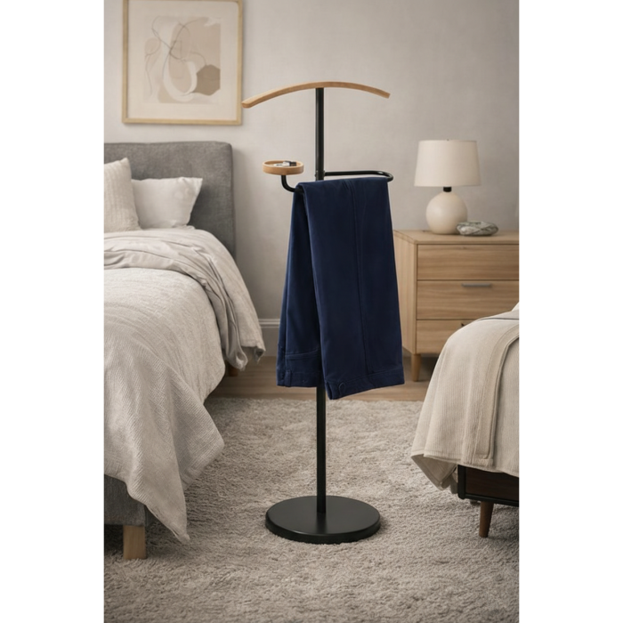 Portmantou Albin, finisaj negru/fag, 450x290x1050 mm [6]