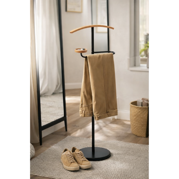 Portmantou Albin, finisaj negru/fag, 450x290x1050 mm [5]