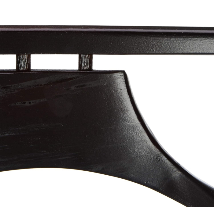 Portmantou dublu din lemn masiv de fag, finisaj wenge maro, 470x360x1010 mm [5]