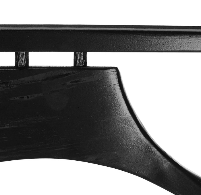 Portmantou dublu din lemn masiv de fag, finisaj wenge negru, 470x360x1010 mm [6]