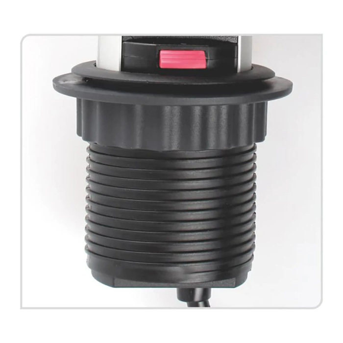 Priză încorporabilă în blat Design Light Lift Box, 3 prize Schuko, negru [6]