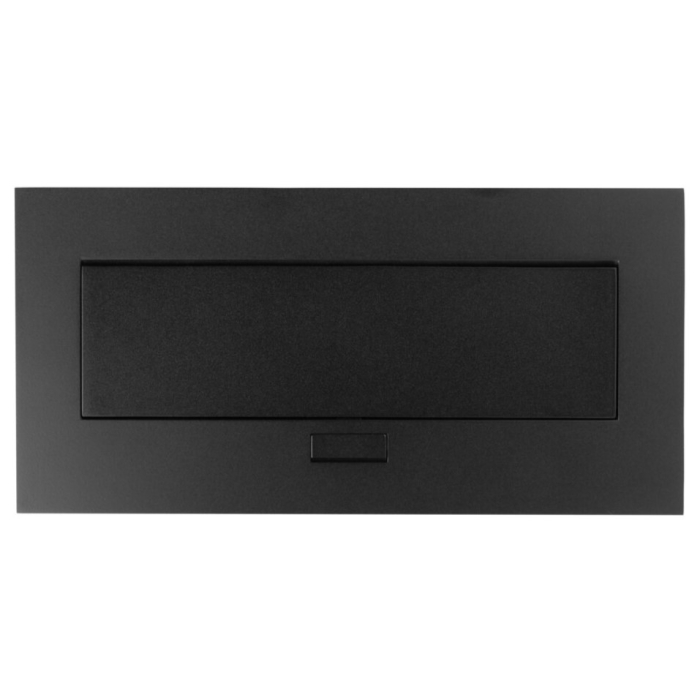 Priză încorporabilă în blat GTV, 2 prize Schuko, USB A + C, negru, 265 x130 mm [2]