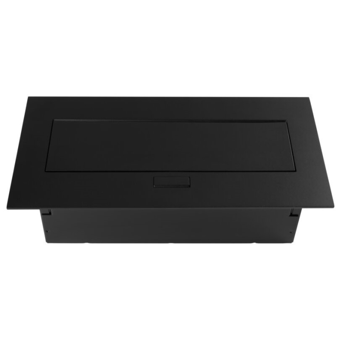 Priză încorporabilă în blat GTV, 2 prize Schuko, USB A + C, negru, 265 x130 mm [5]