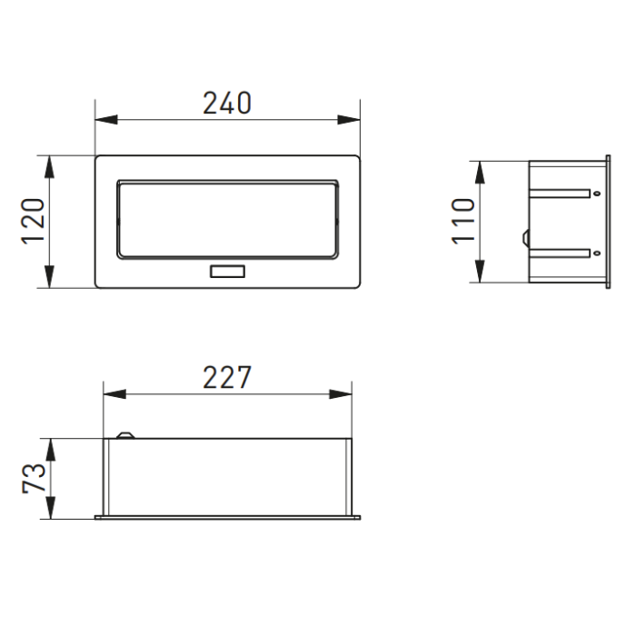 Priza incorporabila in blat Multi Soft, cu 2 prize Schuko, 2 porturi incarcare USB tip A + C, 1 port HDMI si 1 port RJ45, finisaj alb [9]