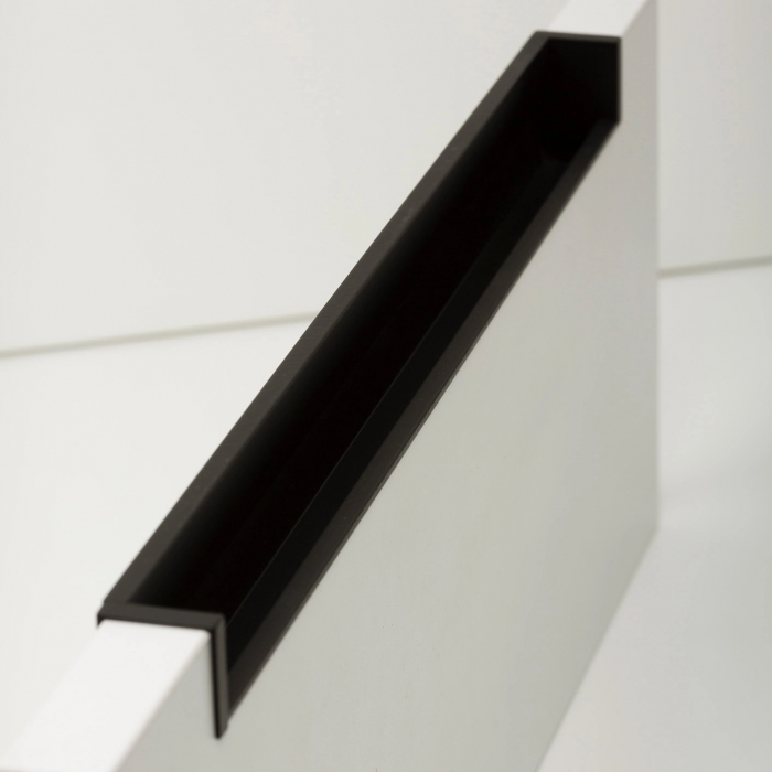 Profil maner Hexxa, finisaj negru mat, L:3000 mm [5]