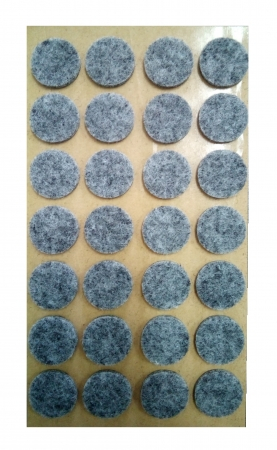 Protectie pasla autoadeziva pentru pardoseala, rotunda D 20 mm, gri, set 28 buc [2]
