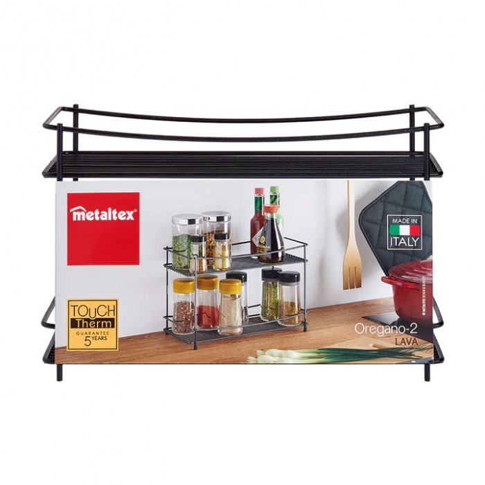 Raft cu doua etaje pentru condimente Oregano 2 Lava, 33*16*21 cm [3]