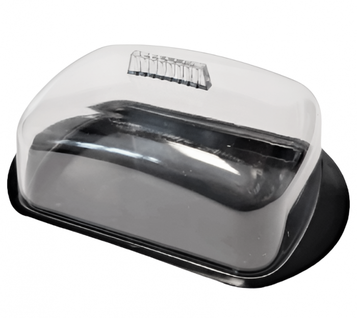 Recipient pentru unt, negru, 17x10.5x6.5 cm [2]
