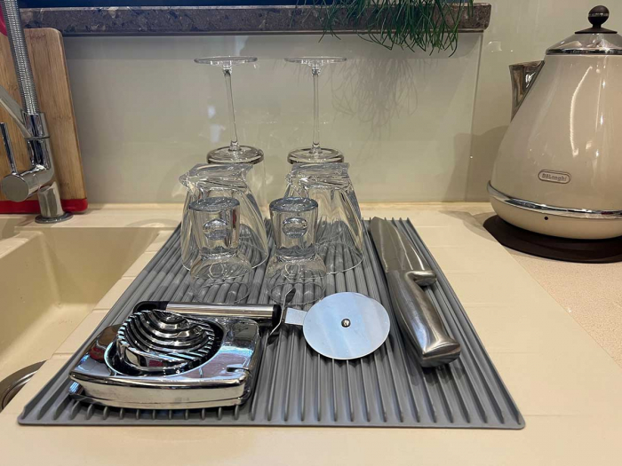 Scurgator chiuveta Flexi M, gri, 39x31 cm [3]