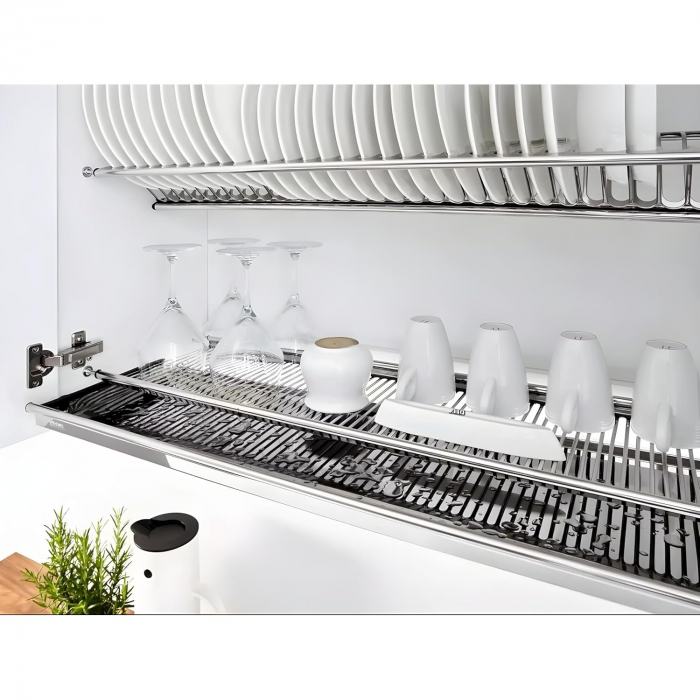 Scurgator din otel inoxidabil pentru vase montabil in dulap de bucatarie cu dimensiune de 400 mm [4]