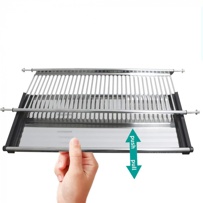 Scurgator din otel inoxidabil pentru vase montabil in dulap de bucatarie cu dimensiune de 400 mm [2]