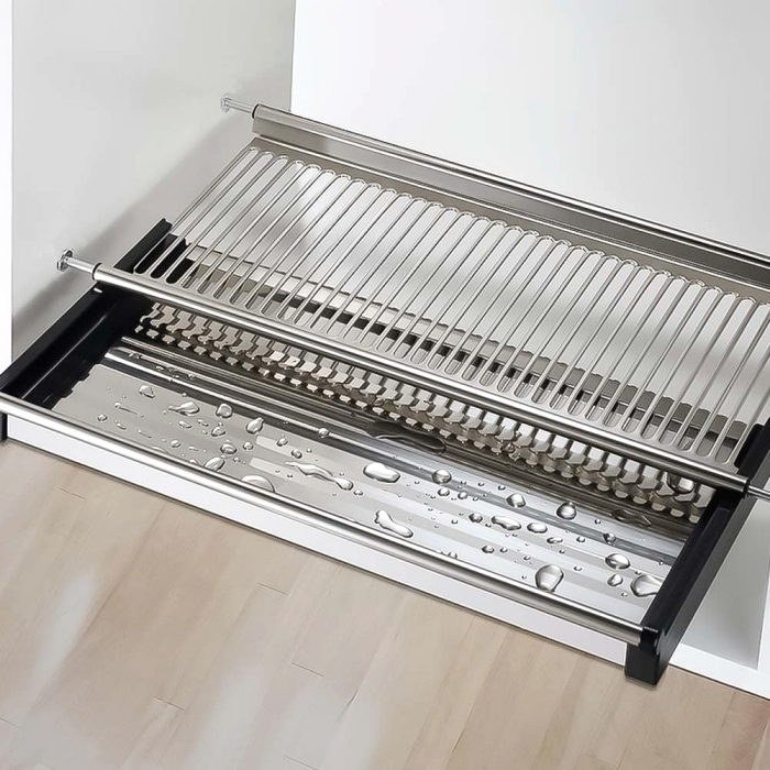 Scurgator din otel inoxidabil pentru vase montabil in dulap de bucatarie cu dimensiune de 800 mm [8]