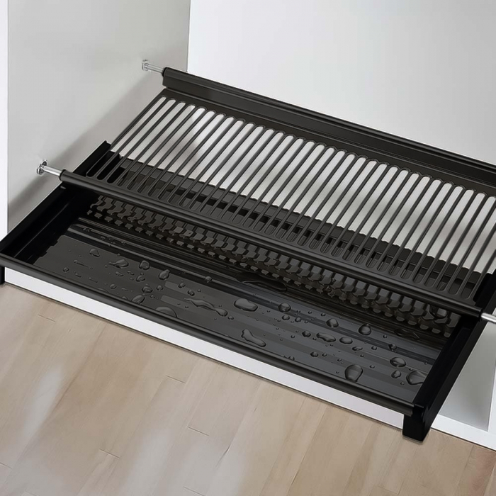 Scurgator pentru vase, montabil in dulap de bucatarie cu dimensiune de 600 mm, finisaj negru [5]