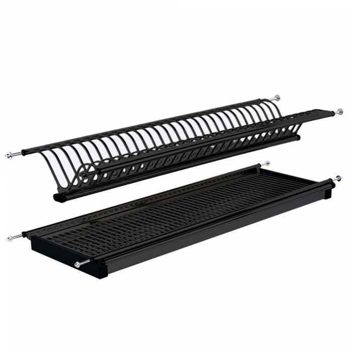Scurgator pentru vase, montabil in dulap de bucatarie cu dimensiune de 600 mm, finisaj negru [7]