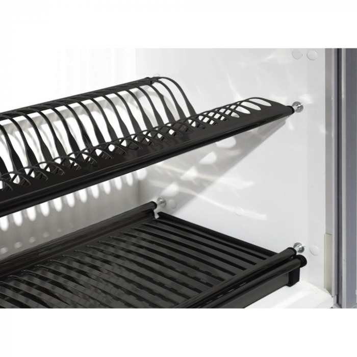 Scurgator pentru vase, montabil in dulap de bucatarie cu dimensiune de 800 mm, finisaj negru [4]