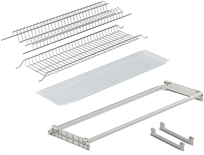 Scurgator, picurator vase, model 701, din inox, pentru latime exterioara corp 800 mm, finisaj inox [3]
