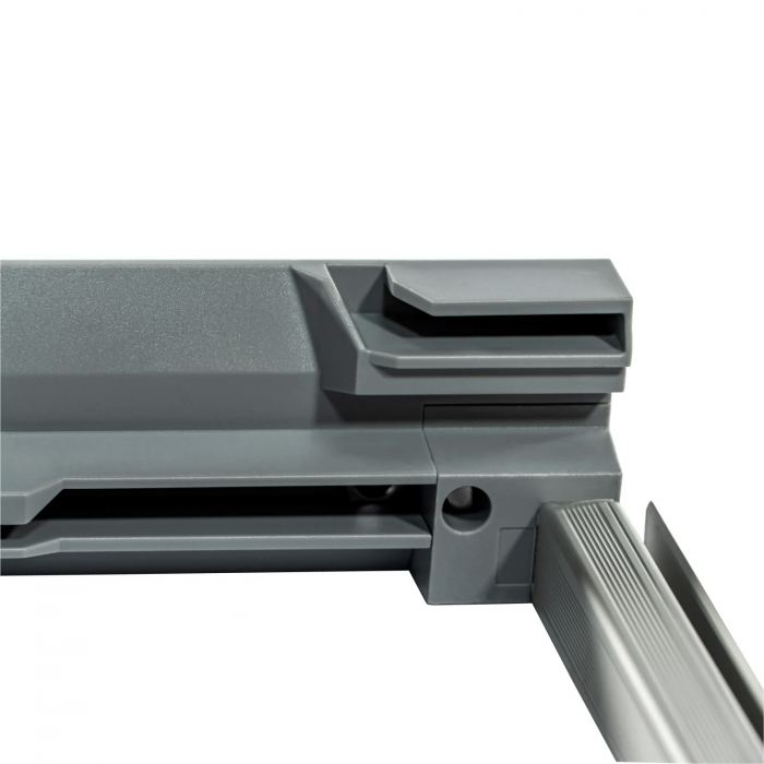 Scurgator, picurator vase, model 701, din otel, pentru latime exterioara corp 600 mm, finisaj gri aluminiu [6]