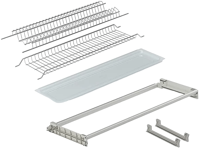 Scurgator, picurator vase, model 701, din otel, pentru latime exterioara corp 900 mm, finisaj gri aluminiu [3]