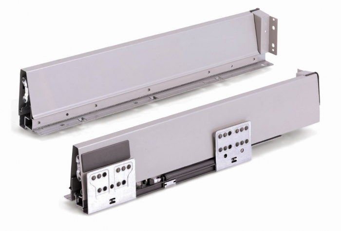 Sertar cu amortizare si laterale metalice gri Cosmos 450 mm [6]
