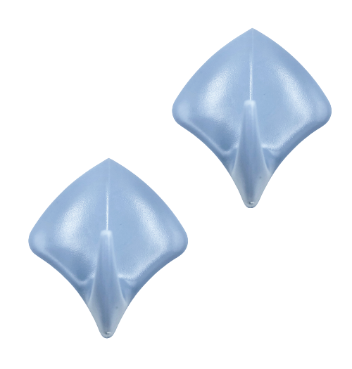 Set 2 agatatori cuier autoadezive din plastic, Asia, albastru [2]